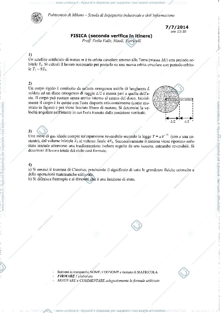 Anteprima pagina 1 — Itinere II esame prof: Crespi