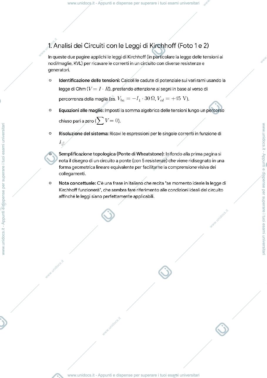 Anteprima pagina 1 — Appunti di fisica