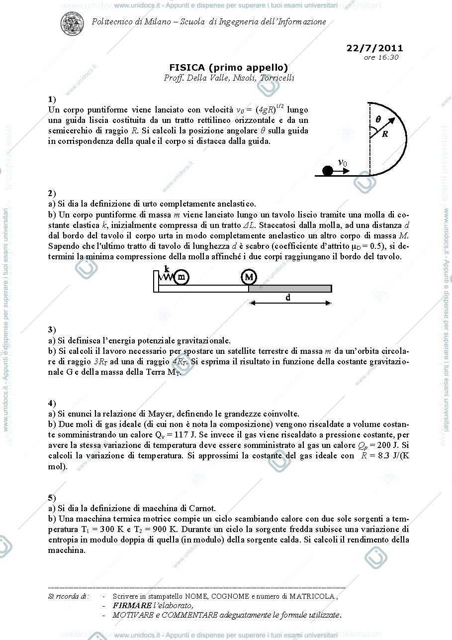 Anteprima pagina 1 — AA_2010-2011_TdE_2011_07_22 esame prof: Crespi