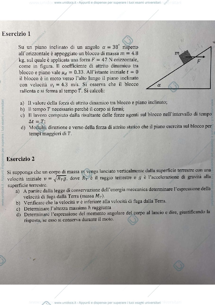 Anteprima pagina 1 — tema d'esame