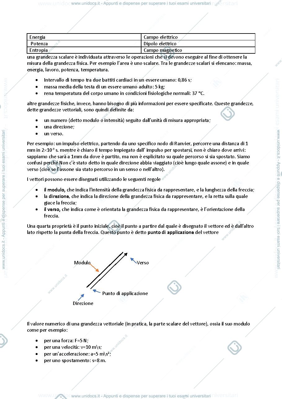 Anteprima pagina 2 — Primo capitolo del libro "fisica applicata alle scienze mediche"