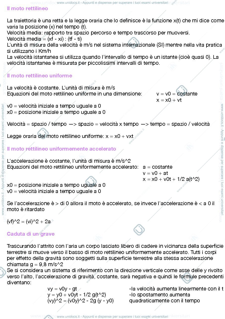 Anteprima pagina 2 — riassunti modulo fisica