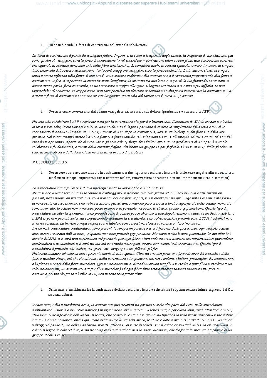 Anteprima pagina 3 — Domande esame fisiologia