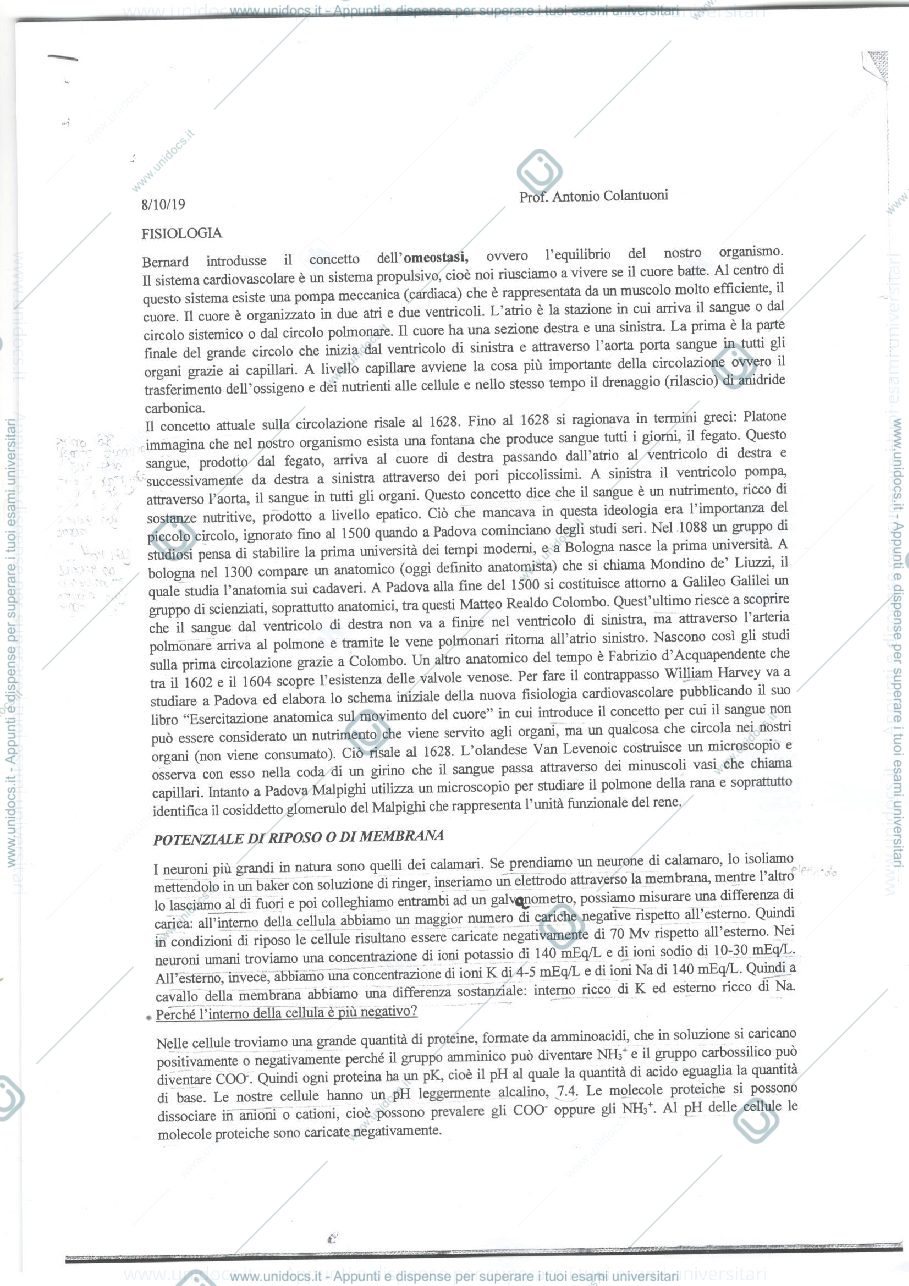 Anteprima pagina 1 — Fisiologia della nutrizione