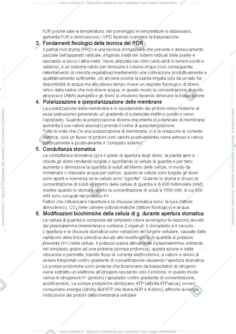 Anteprima pagina 2 — PUNTI CHIAVE FISIOLOGIA DELLE PIANTE