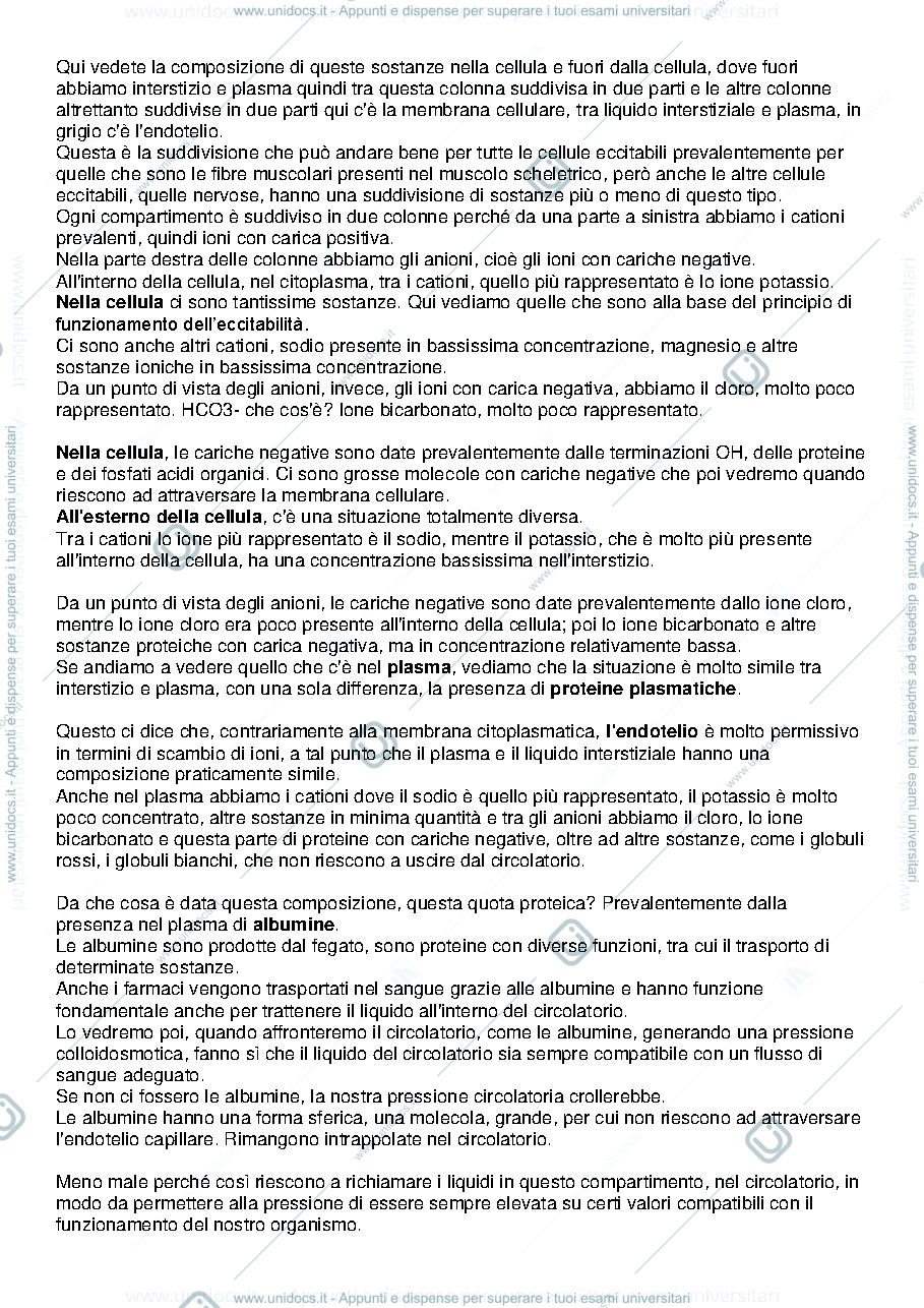 Anteprima pagina 4 — fisiologia 1 semestre