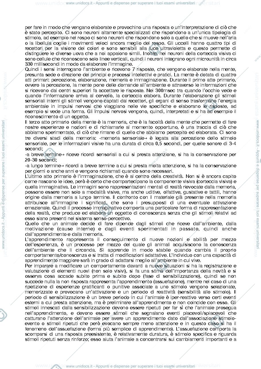 Anteprima pagina 3 — Etologia e benessere animale