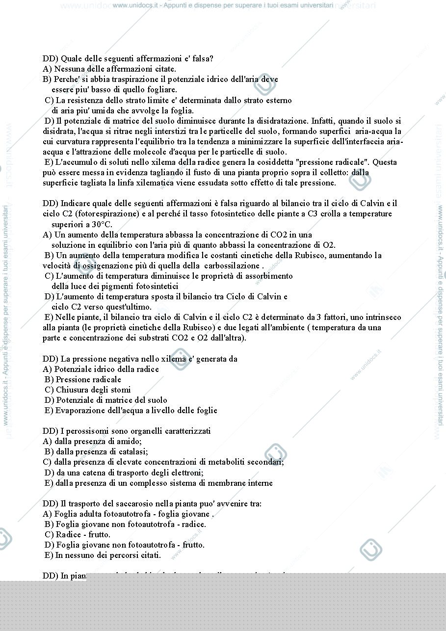 Anteprima pagina 1 — esoneri fisiologia vegetale