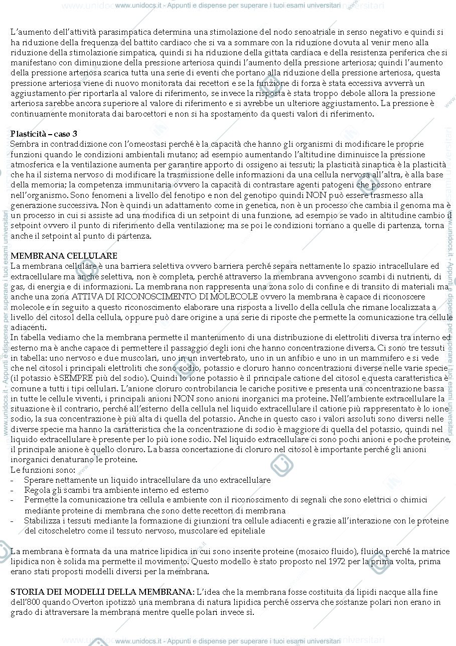 Anteprima pagina 4 — Sbobine Fisiologia Generale