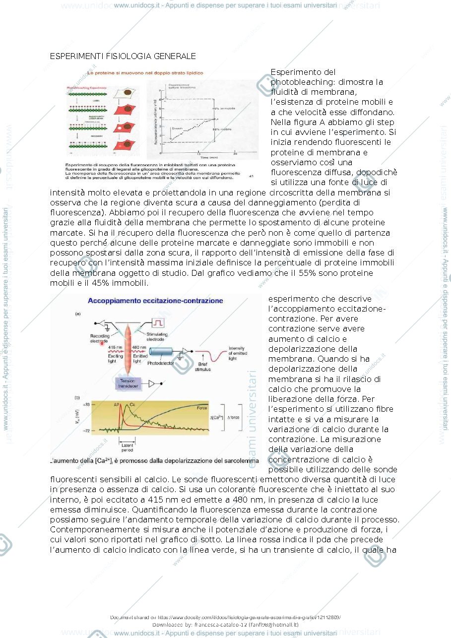 Anteprima pagina 2 — Fisiologia Grafici ed esperimenti