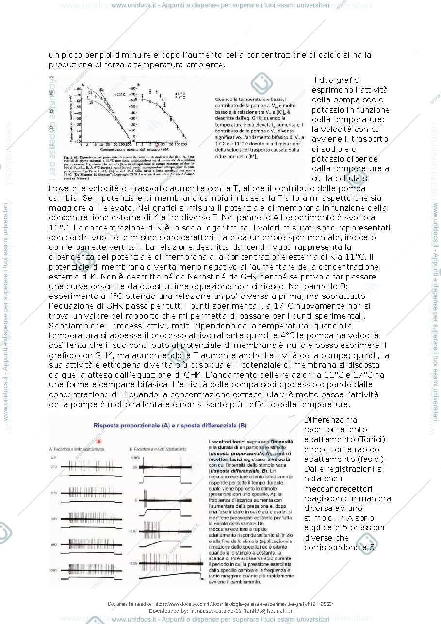 Anteprima pagina 3 — Fisiologia Grafici ed esperimenti