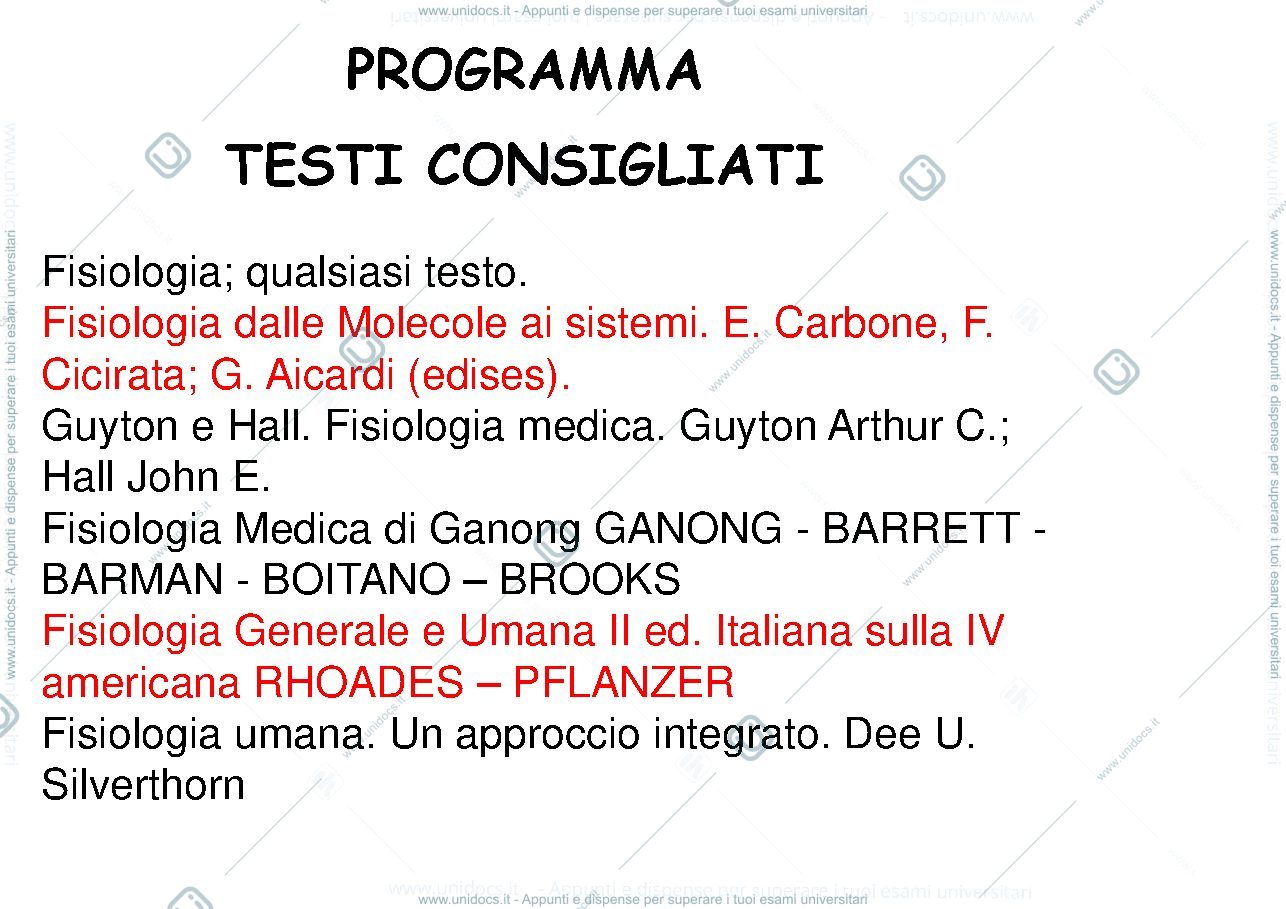 Anteprima pagina 2 — FISIOLOGIA GENERALE 