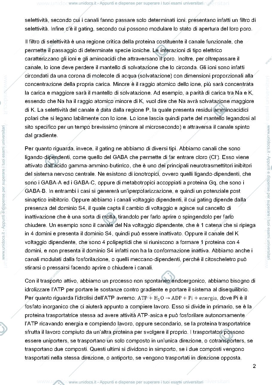 Anteprima pagina 2 — FISIOLOGIA GENERALE