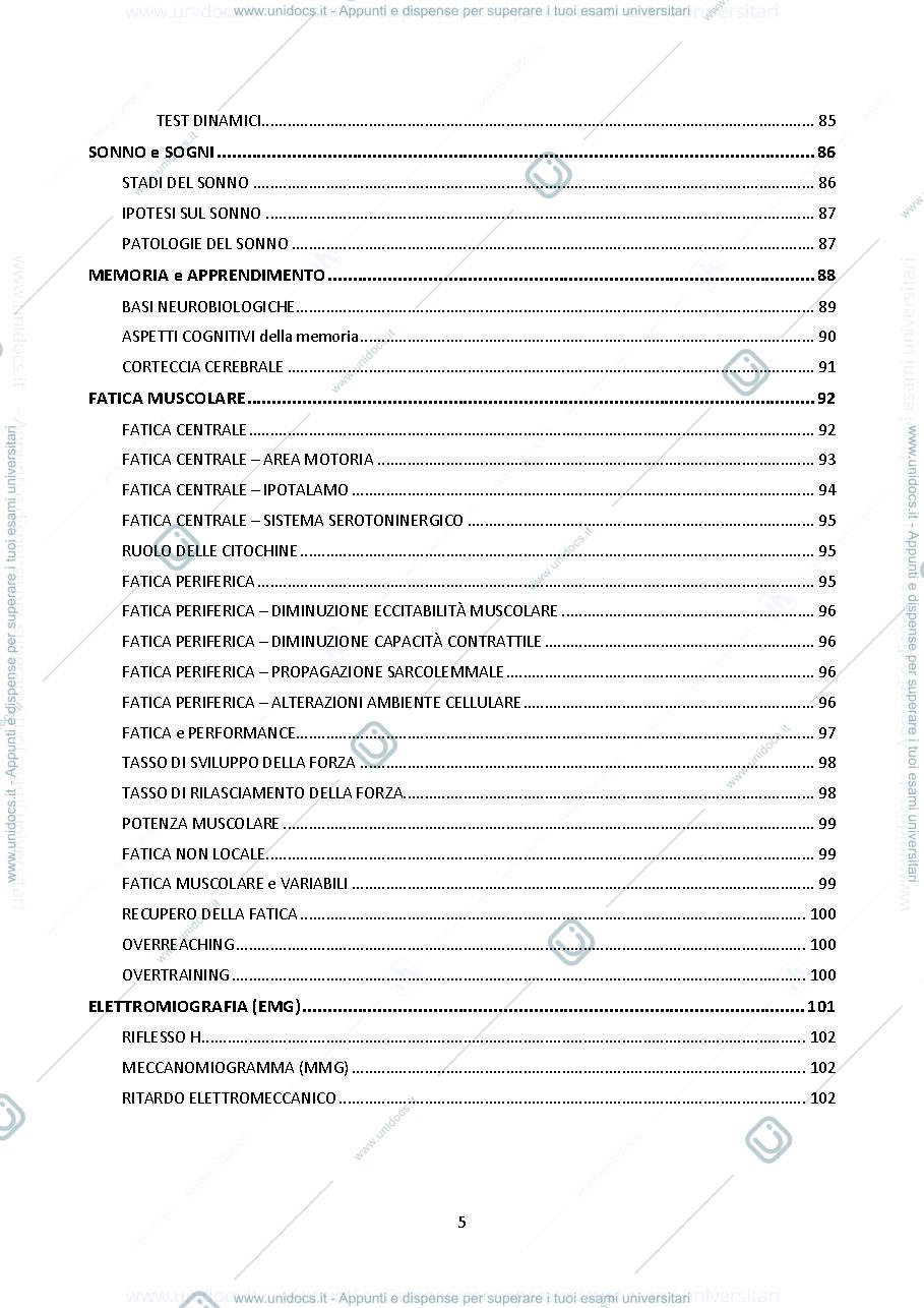 Anteprima pagina 5 — Fisiologia 