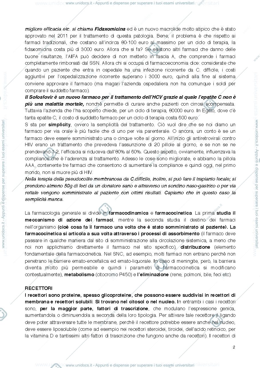Anteprima pagina 2 — Farmacodinamica