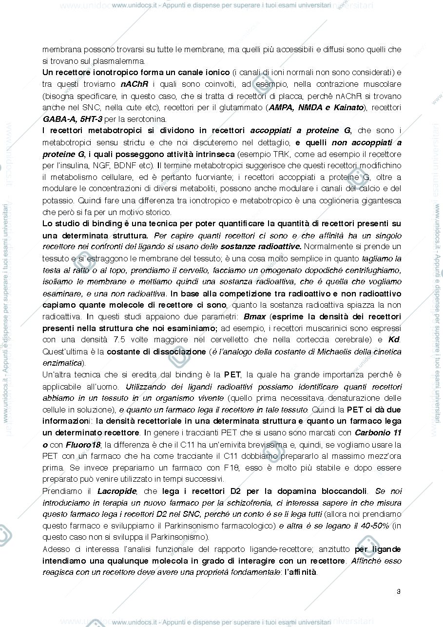 Anteprima pagina 3 — Farmacodinamica