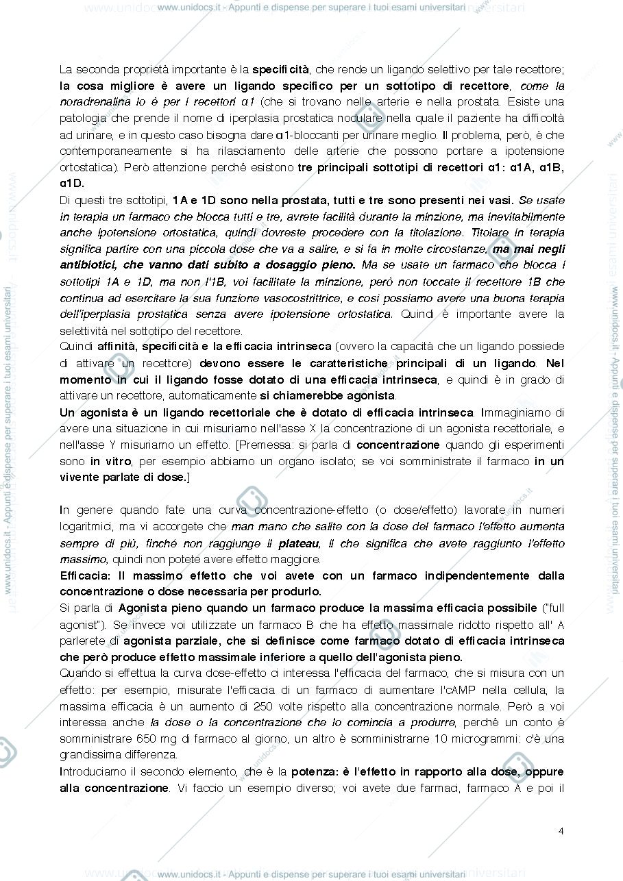 Anteprima pagina 4 — Farmacodinamica