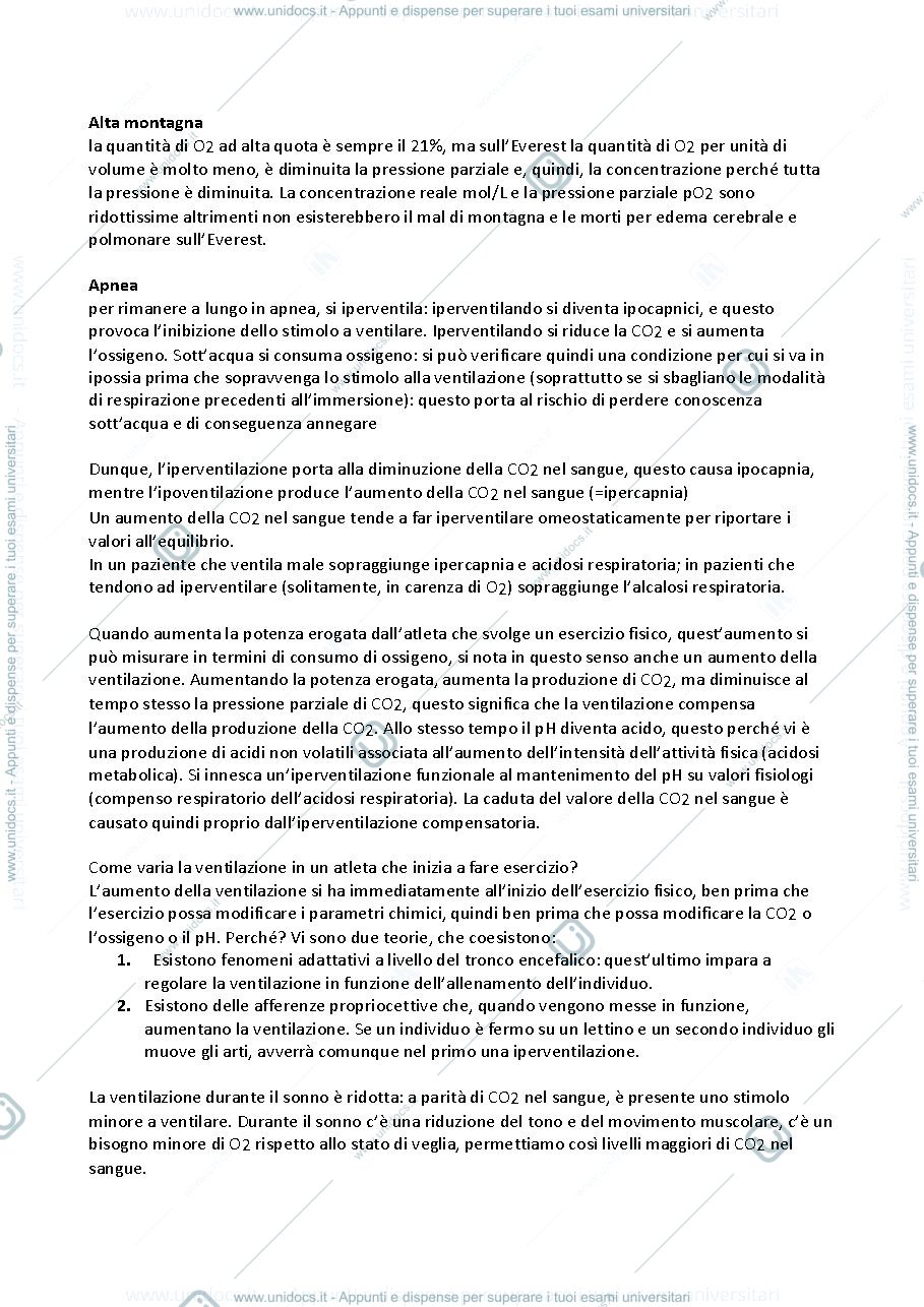Anteprima pagina 1 — fisiologia dell'apnea e alta montagna