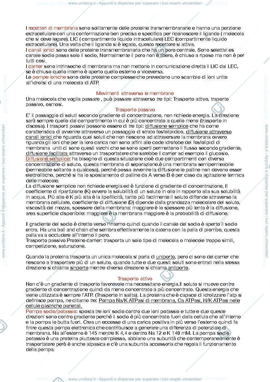Anteprima pagina 2 — Fisiologia umana parte 1