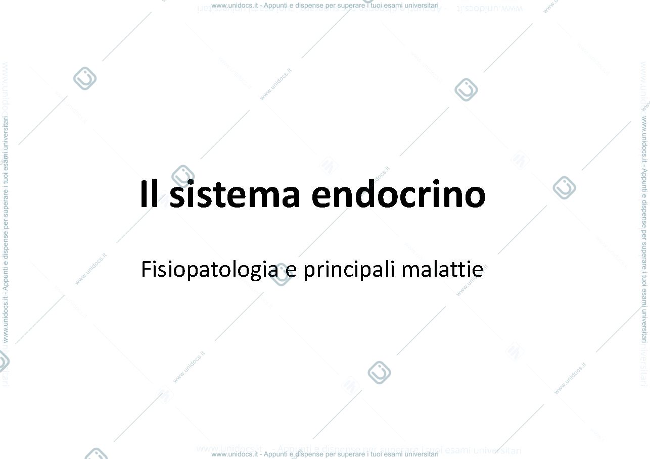 Anteprima pagina 1 — patologia sistema endocrino 