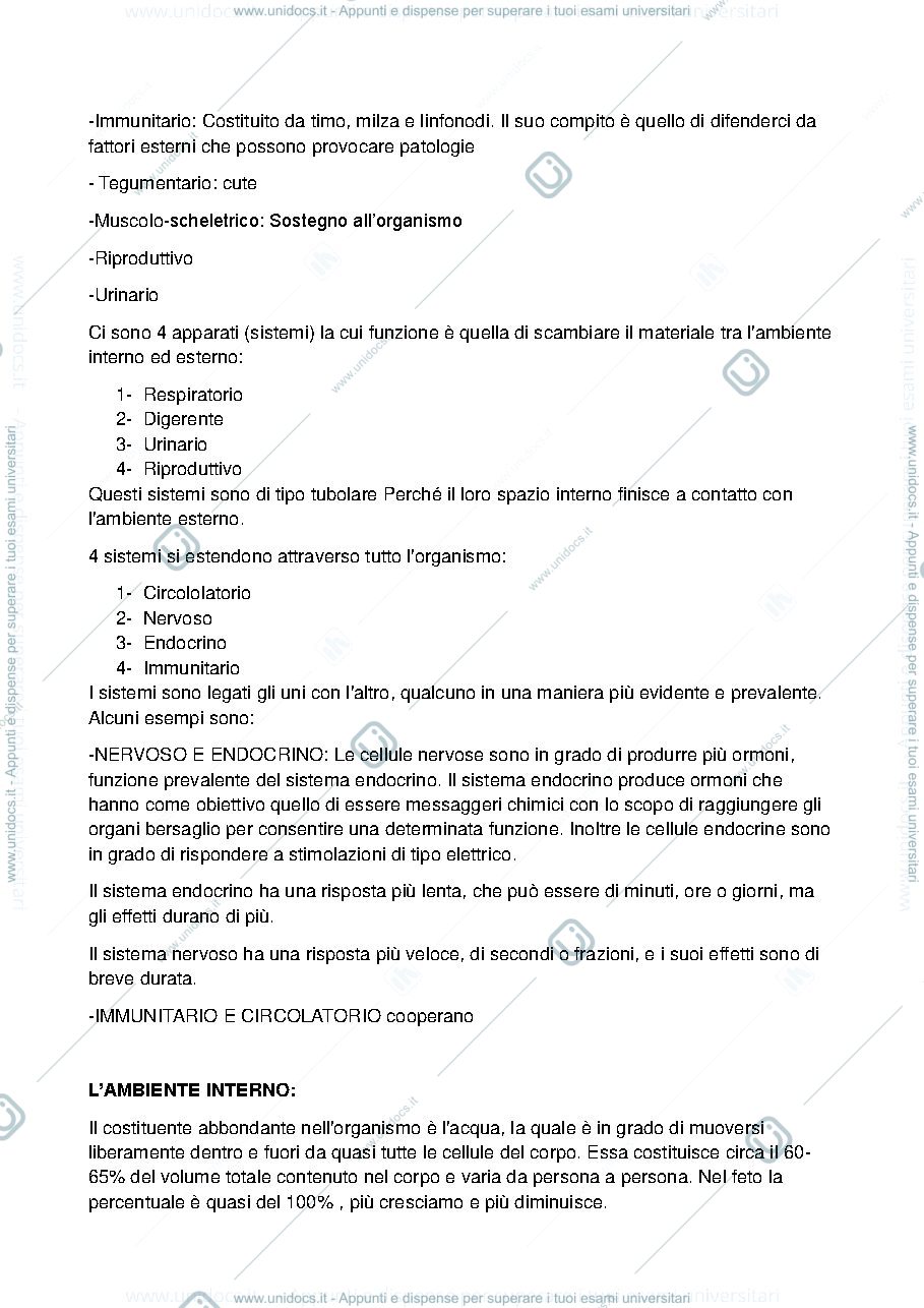 Anteprima pagina 4 — FISIOLOGIA GENERALE