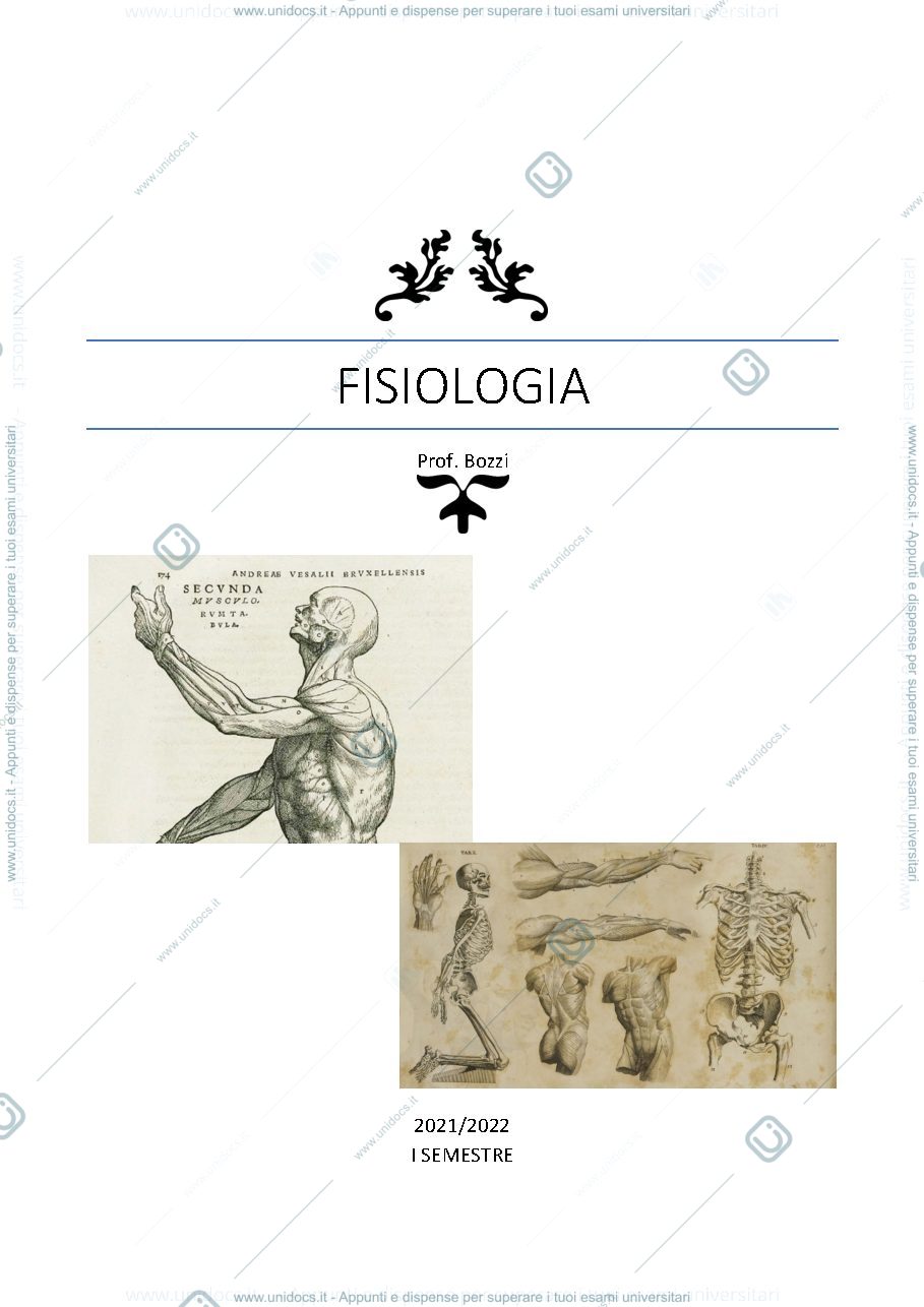 Anteprima pagina 1 — Fisiologia generale