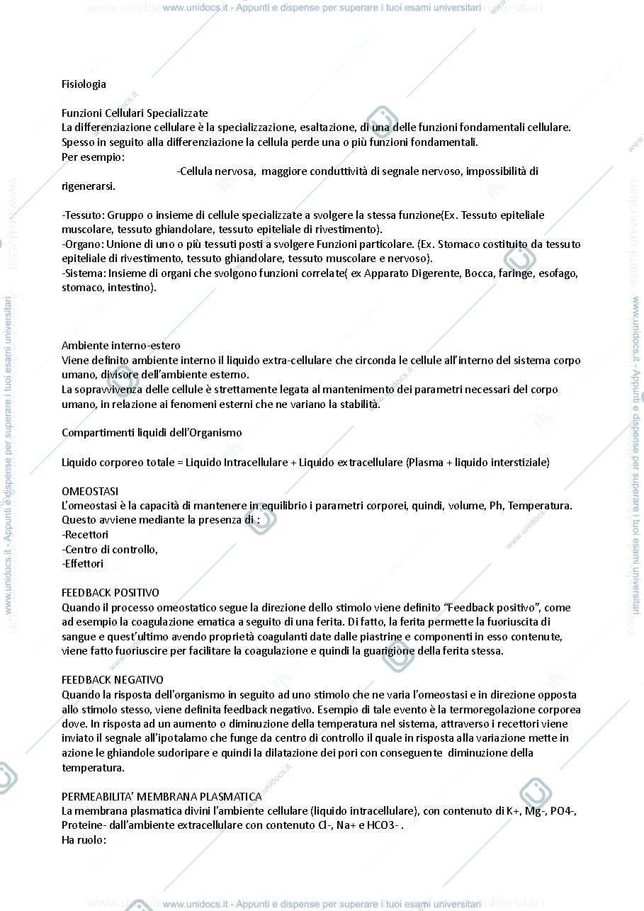 Anteprima pagina 1 — Fisiologia - Igiene dentale