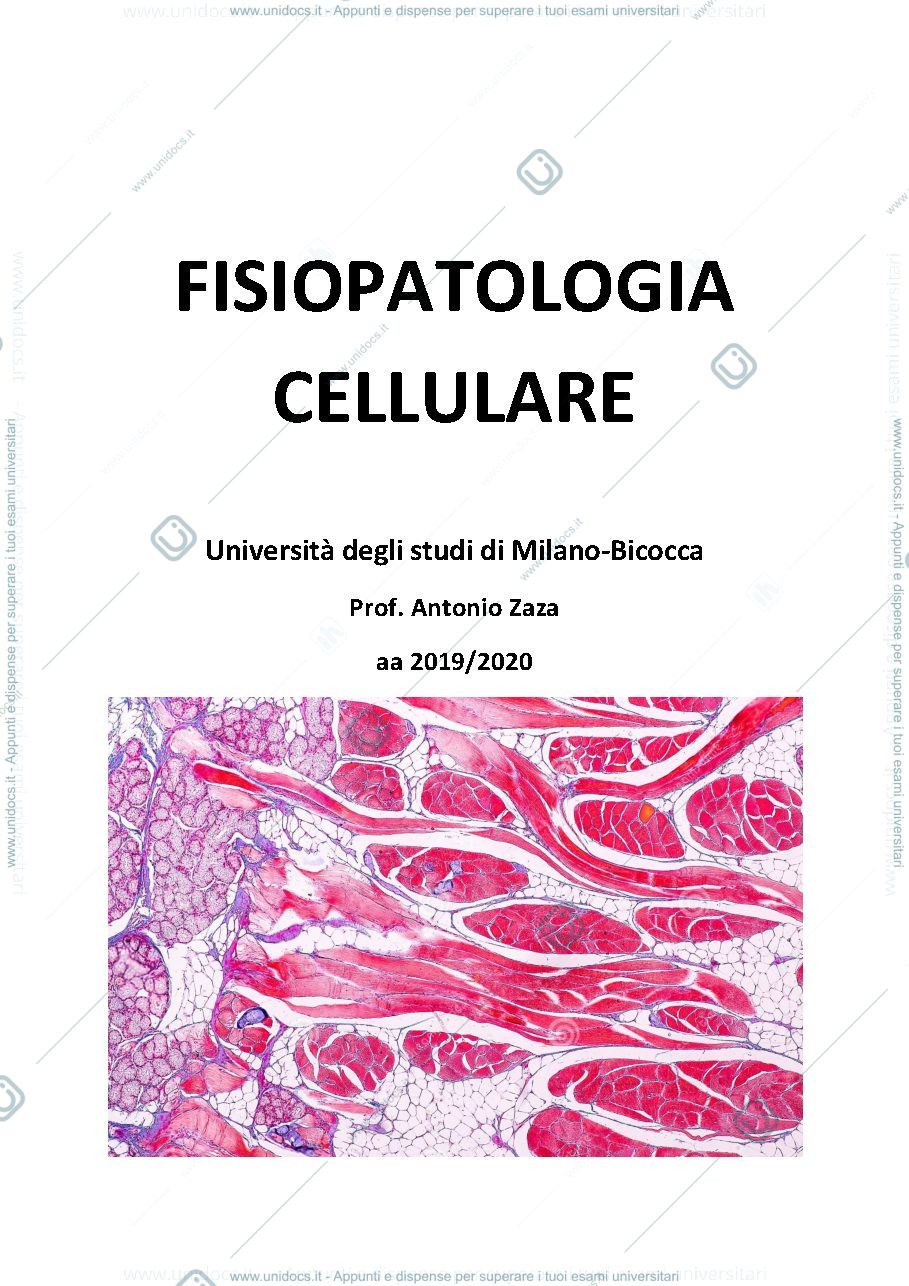 Anteprima pagina 1 — Fisiopatologia cellulare 