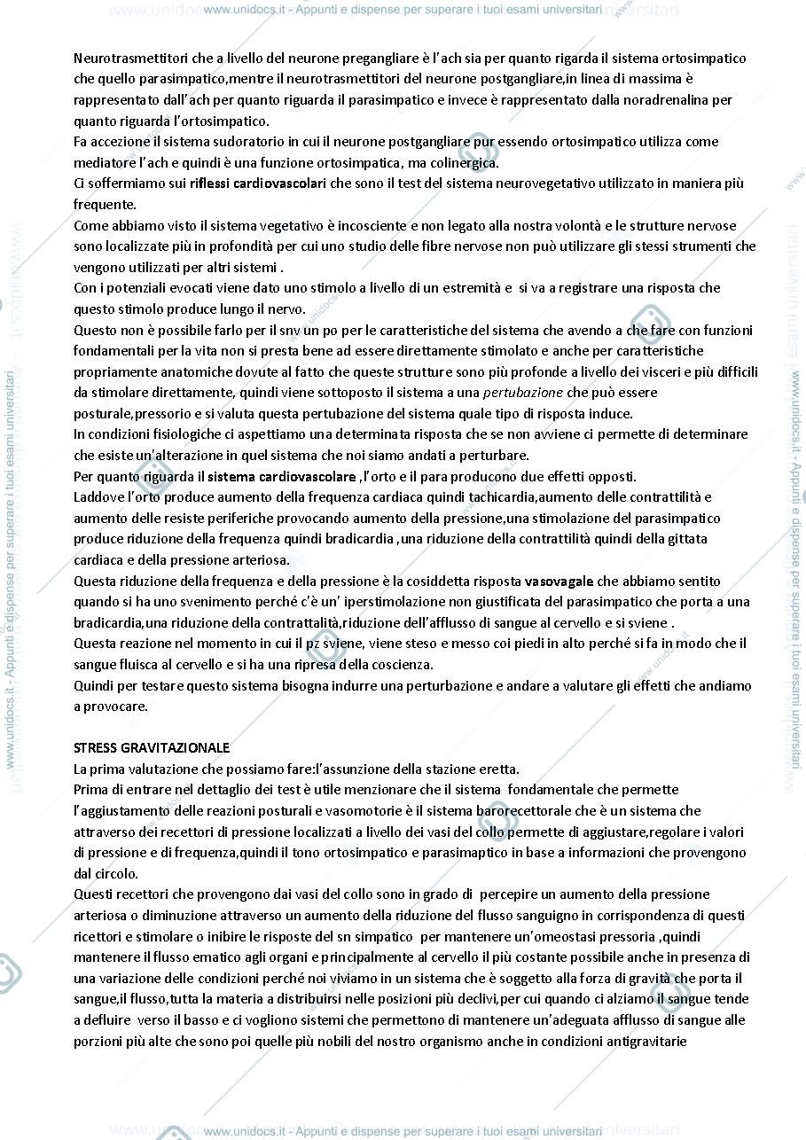 Anteprima pagina 3 — Valutazione del sistema nervoso autonomo