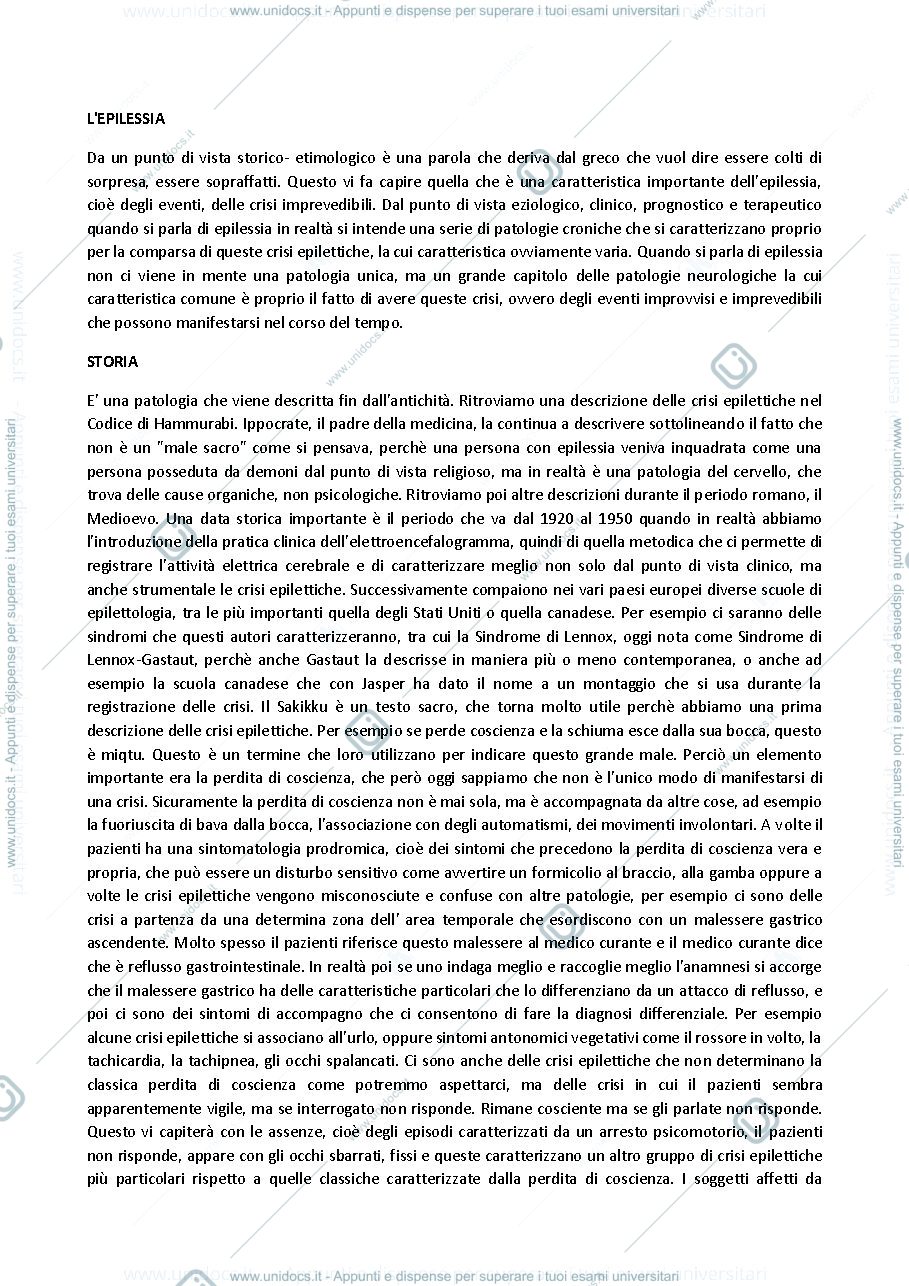 Anteprima pagina 1 — Concetti base sull'epilessia