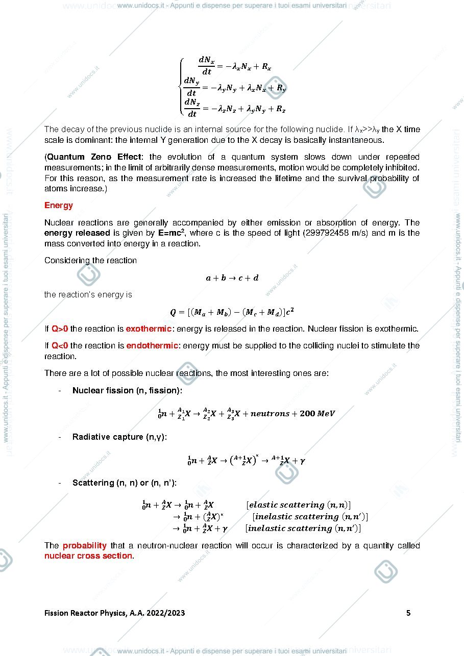 Anteprima pagina 5 — Fission, appunti del corso
