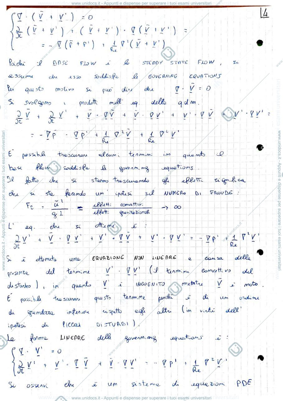 Anteprima pagina 4 — Appunti Fluid-Dynamic Stability (prof. Chiatto - 2024)