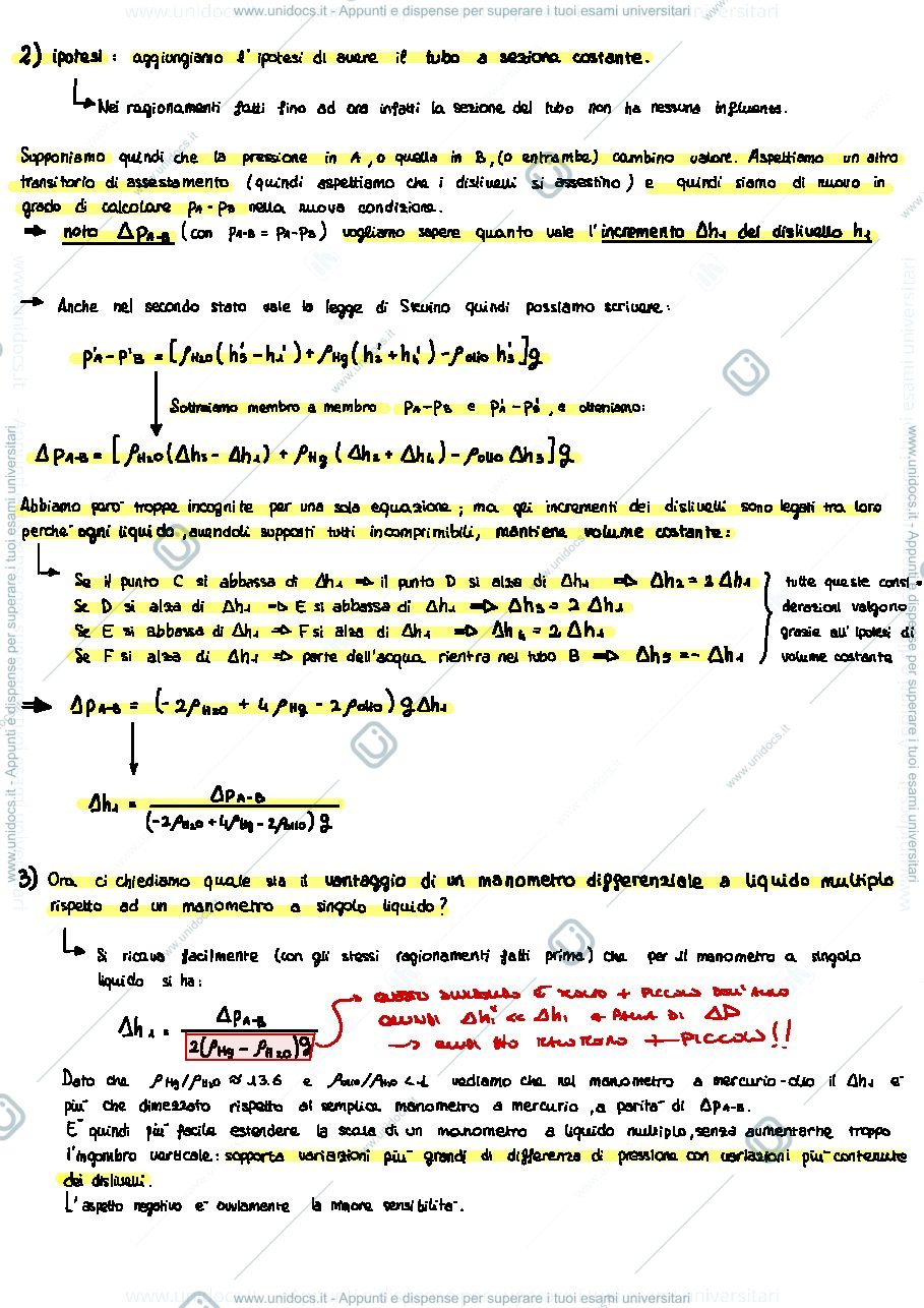 Anteprima pagina 2 — Esercitazioni Fluidodinamica