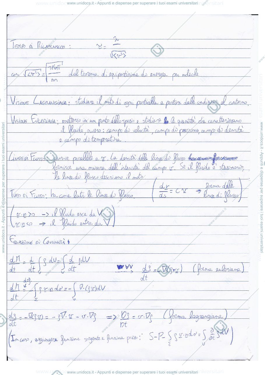 Anteprima pagina 3 — Fluidodinamica per l'astrofisica, appunti