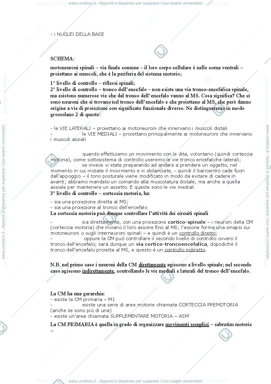 Anteprima pagina 2 — Fondamenti anatomo-fisiologici dei processi psichici