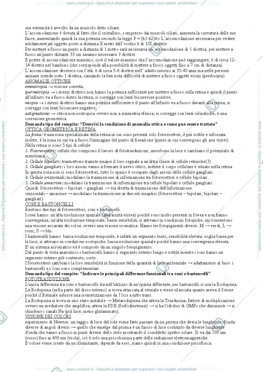 Anteprima pagina 2 — Fondamenti anatomo-fisiologici dei processi psichici - Secondo modulo 
