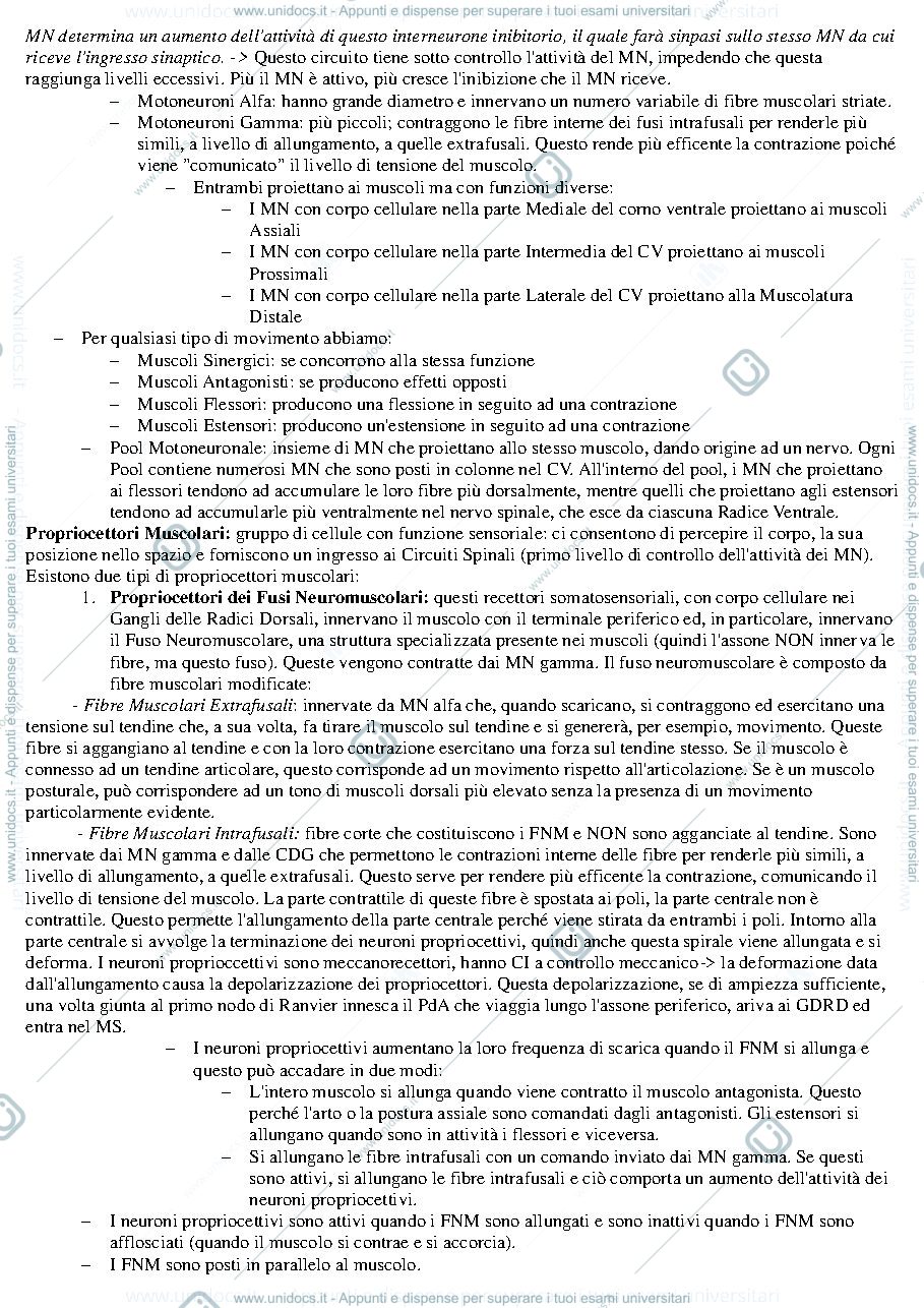 Anteprima pagina 2 — Riassunto III° Modulo Fondamenti Anatomo-fisiologici dell'attività psichica