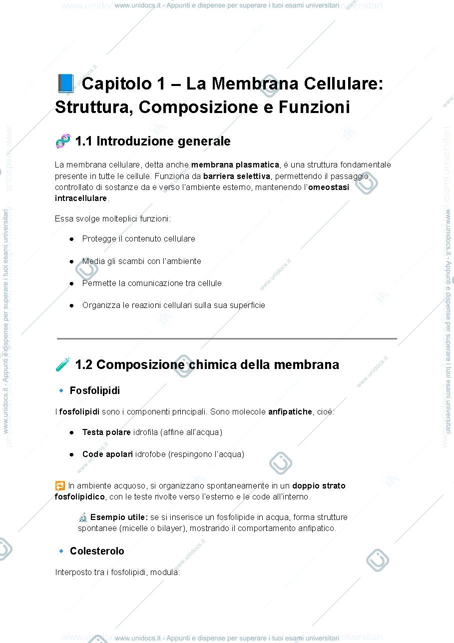Anteprima pagina 1 — fisiologia generale