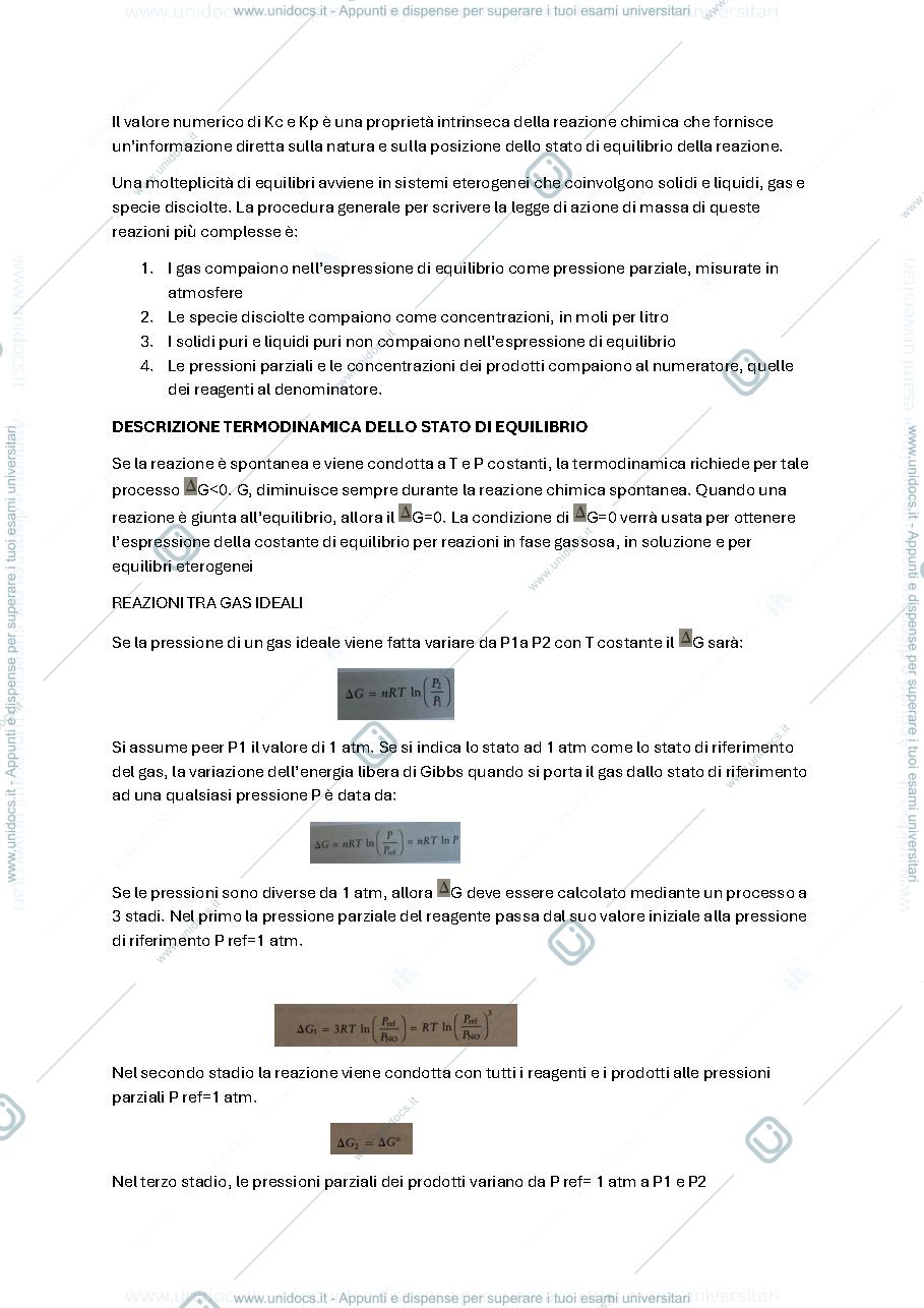 Anteprima pagina 2 — EQUILIBRIO CHIMICO 