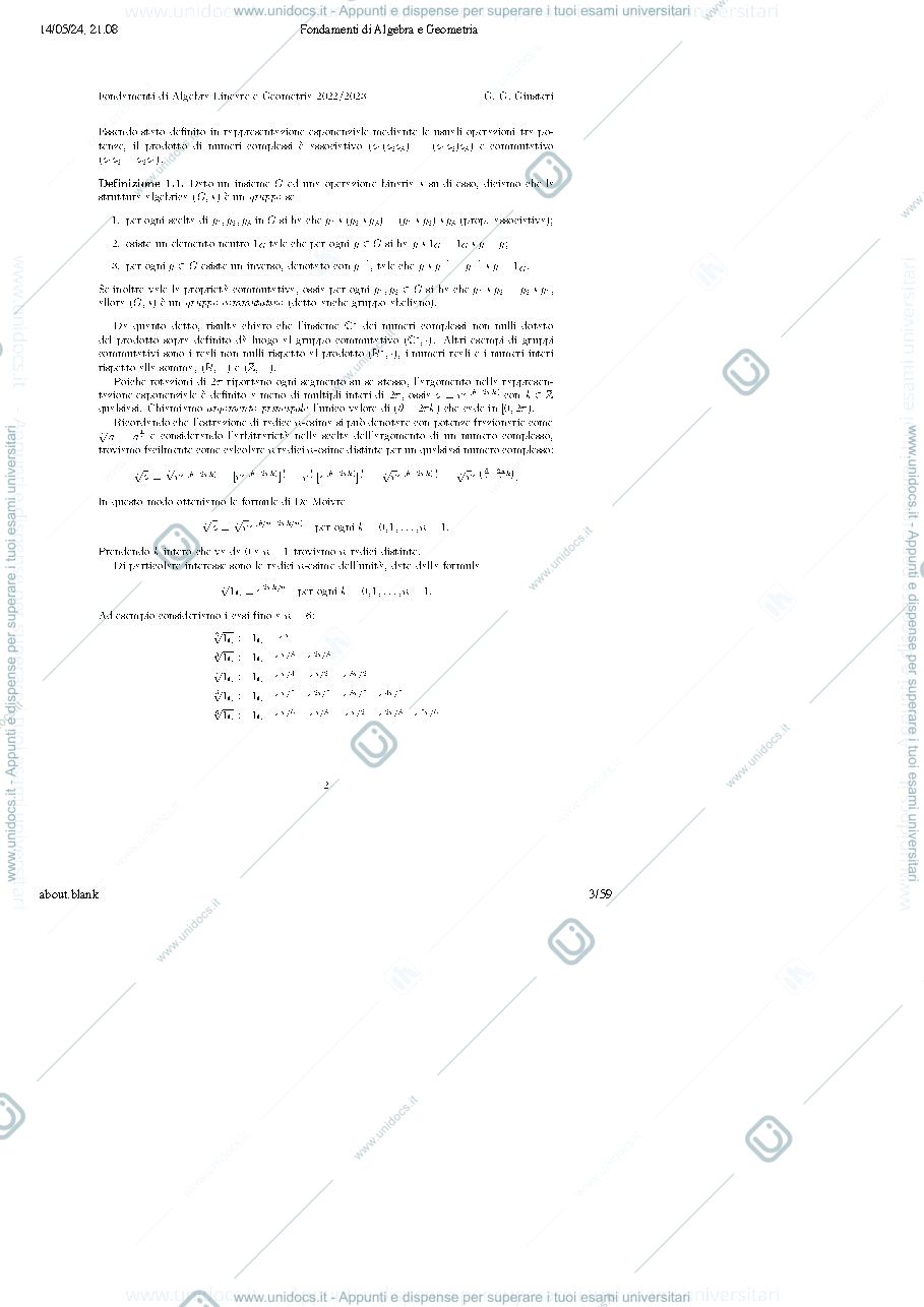 Anteprima pagina 3 — Sintesi argomenti trattati