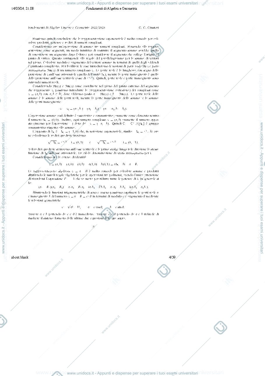 Anteprima pagina 4 — Sintesi argomenti trattati