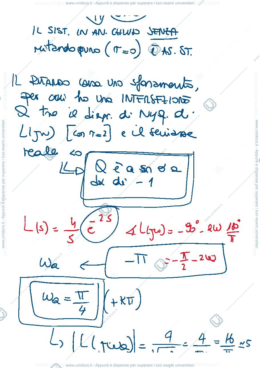 Anteprima pagina 3 — 23-Margine di piccolo guadagno, di piccola fase, criterio di Bode appunti della prof: Tanelli