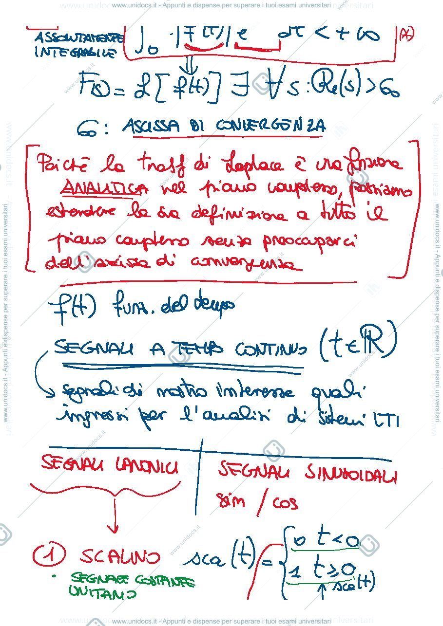 Anteprima pagina 3 — 10-Trasformata di Laplace appunti della prof: Tanelli