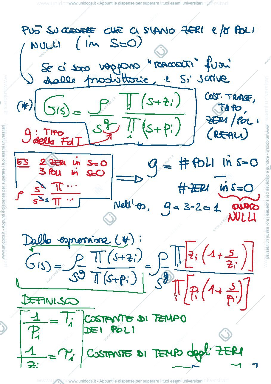 Anteprima pagina 2 — 14-Analisi funzione di trasferimento, guadagno appunti della prof: Tanelli