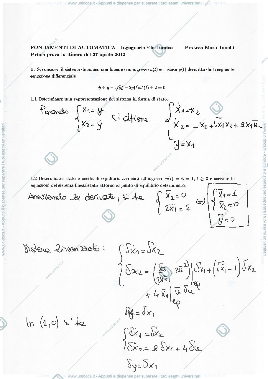 Anteprima pagina 1 — soluzioni_prima_pi_2012_eln_270412 esami prof:Tanelli