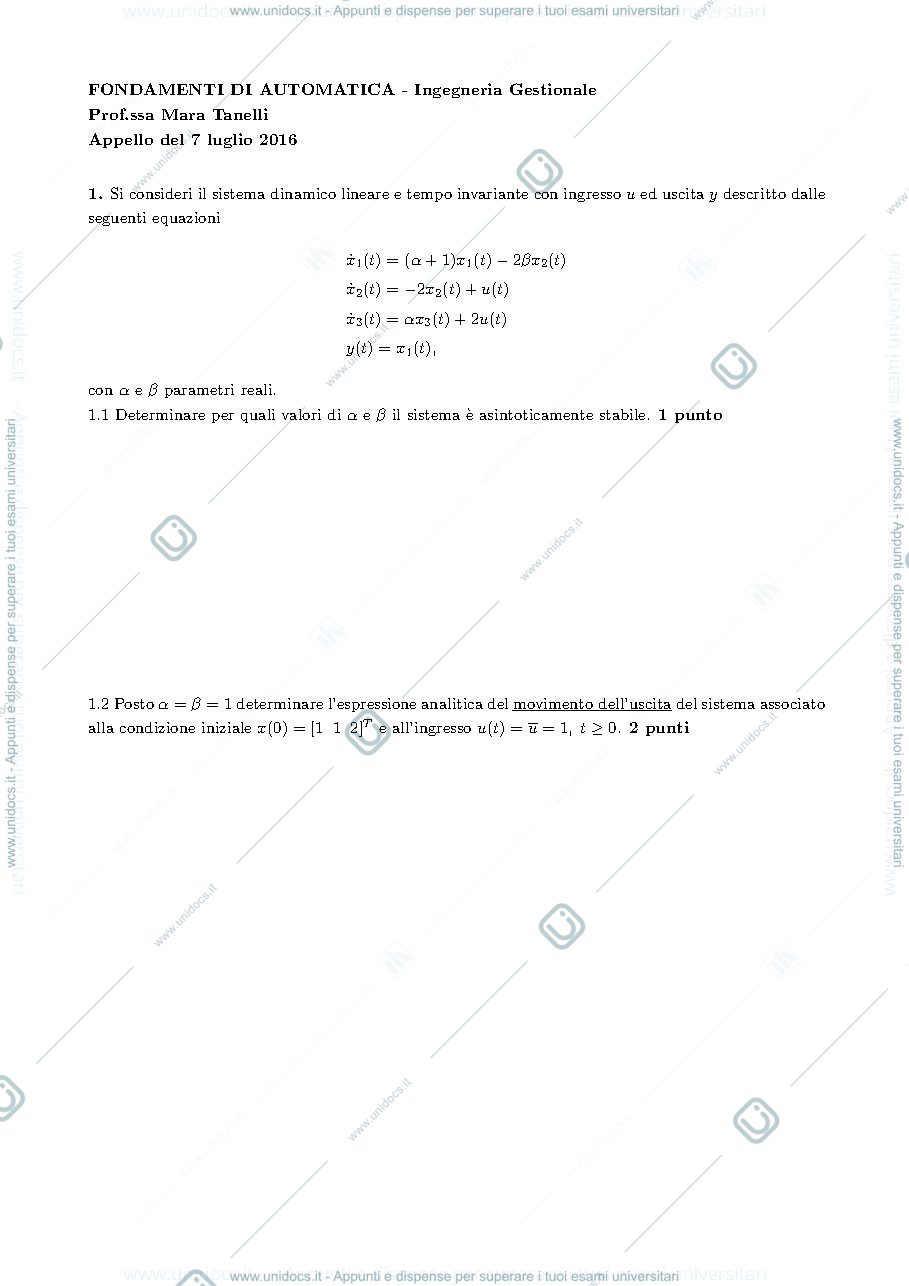 Anteprima pagina 1 — esami prof: Tanelli
