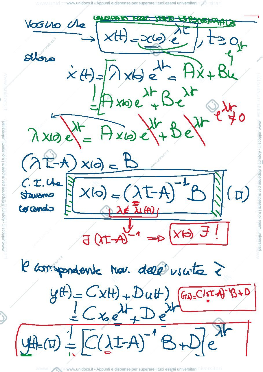 Anteprima pagina 2 — 17-Analisi di risposta a ingresso esponenziale e sinusoidale appunti della prof: Tanelli