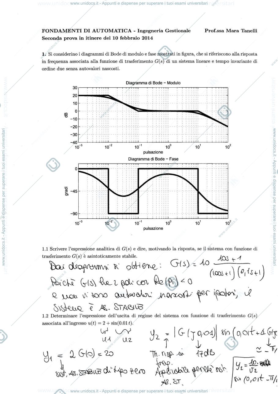 Anteprima pagina 1 — soluzioni_seconda_pi_100214 esami prof:Tanelli