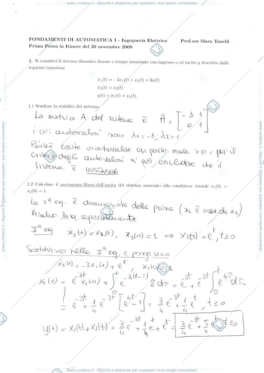 Anteprima pagina 1 — soluzioni_prima_pi_201109 esami prof:Tanelli