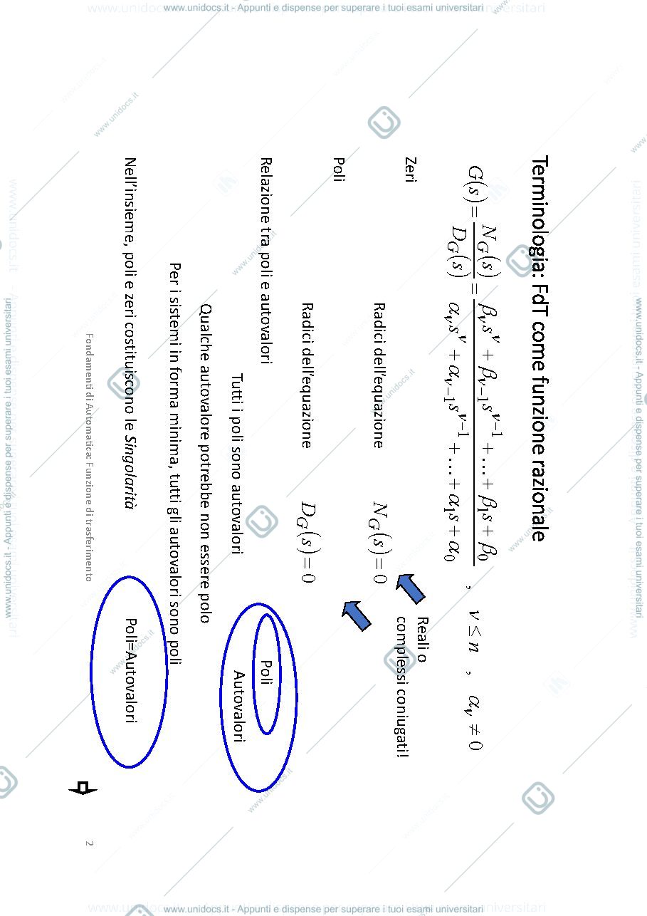 Anteprima pagina 2 — Note sulle rappresentazioni della FdT appunti della prof: Tanelli